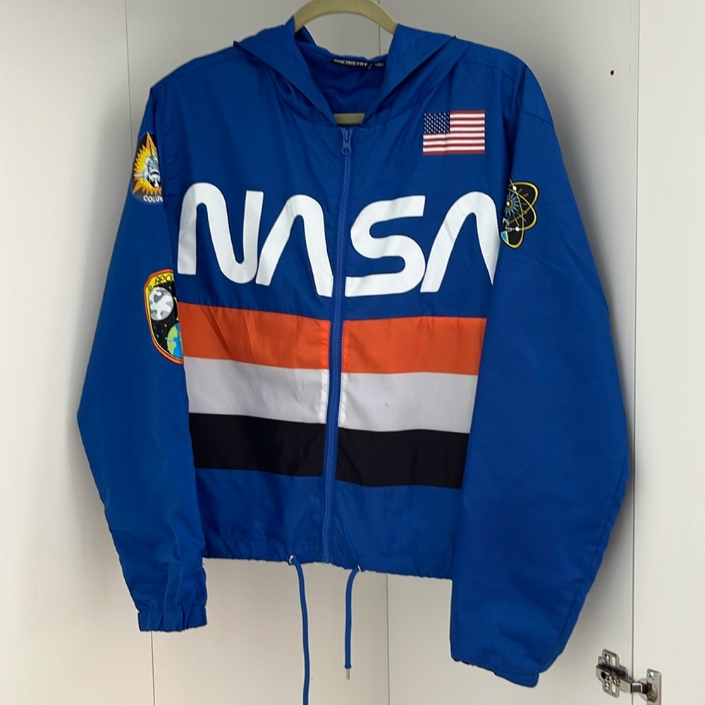 NASA Windbreaker Blue Large